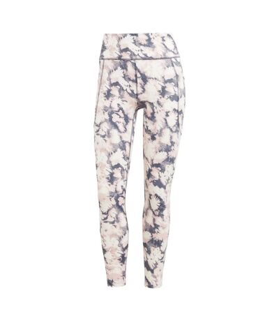 Womens/ladies daily run 7/8 leggings pink/grey Adidas