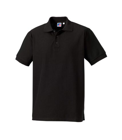 Russell Mens Ultimate Classic Cotton Polo Shirt (Black)