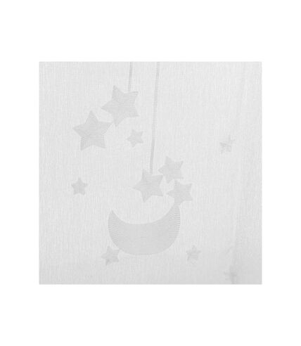 Rideau Voilage Enfant Étoiles 140x240cm Blanc