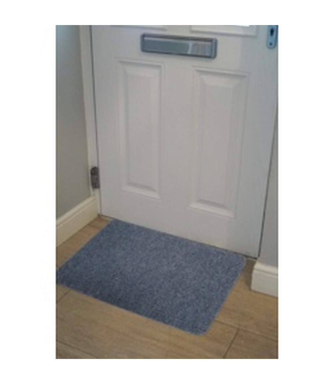 Basic ribbed indoor door mat 40cm x 60cm blue Groundsman-2