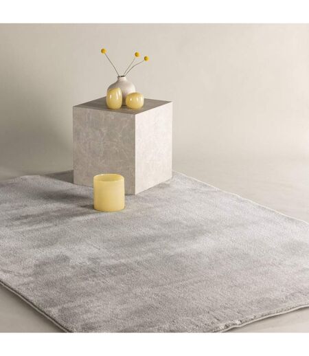 Tapis Design Uni Blanca 160x230cm Gris Clair