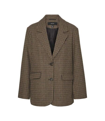 Blazer pied poule marron femme vero moda julie
