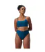 Womens/ladies Solid High Waist Bikini Bottoms Green Speedo-1
