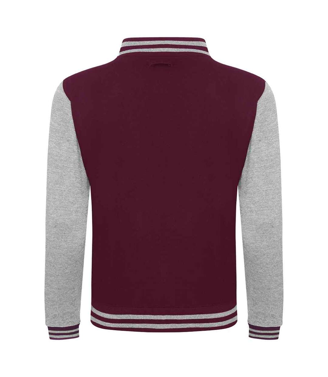 Blouson d´université adulte bordeaux / gris chiné Awdis-2