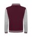 Blouson d´université adulte bordeaux / gris chiné Awdis-2