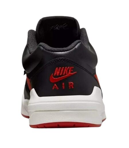 Womens/ladies Jordan Stadium 90 Swoosh Leather Trainers Black Red Nike