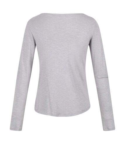 Regatta Womens/Ladies Lakeisha Long-Sleeved T-Shirt (Mineral Grey) - UTRG7172