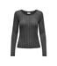 T-Shirt gris femme jdy cordelia-1