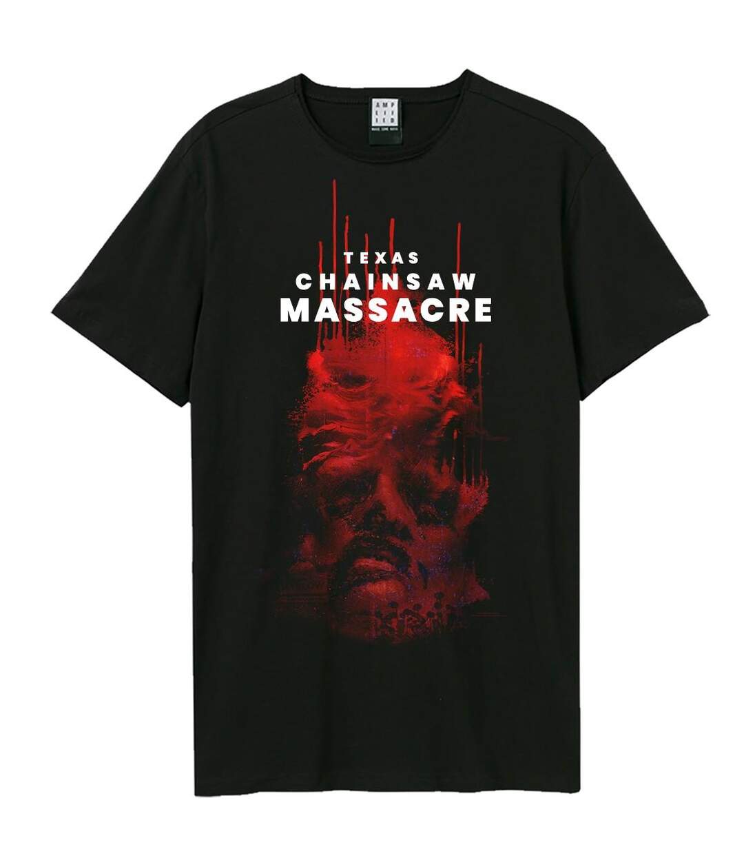 T-shirt Halloween Style Texas Chainsaw Massacre Adulte Noir Amplified-1