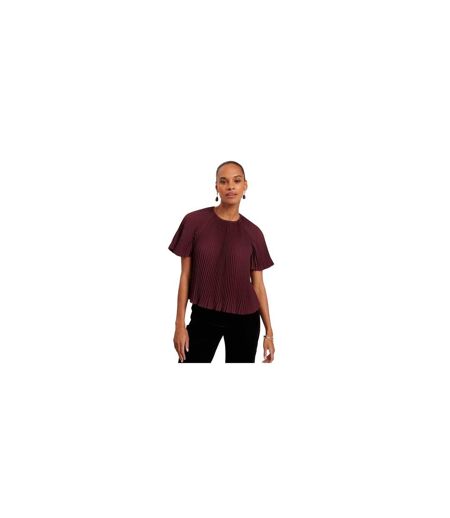 Blouse Motif/style Plissé Agara Femme Pourpre Ted Baker