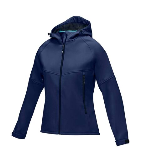 Womens/ladies coltan recycled soft shell jacket navy Elevate NXT