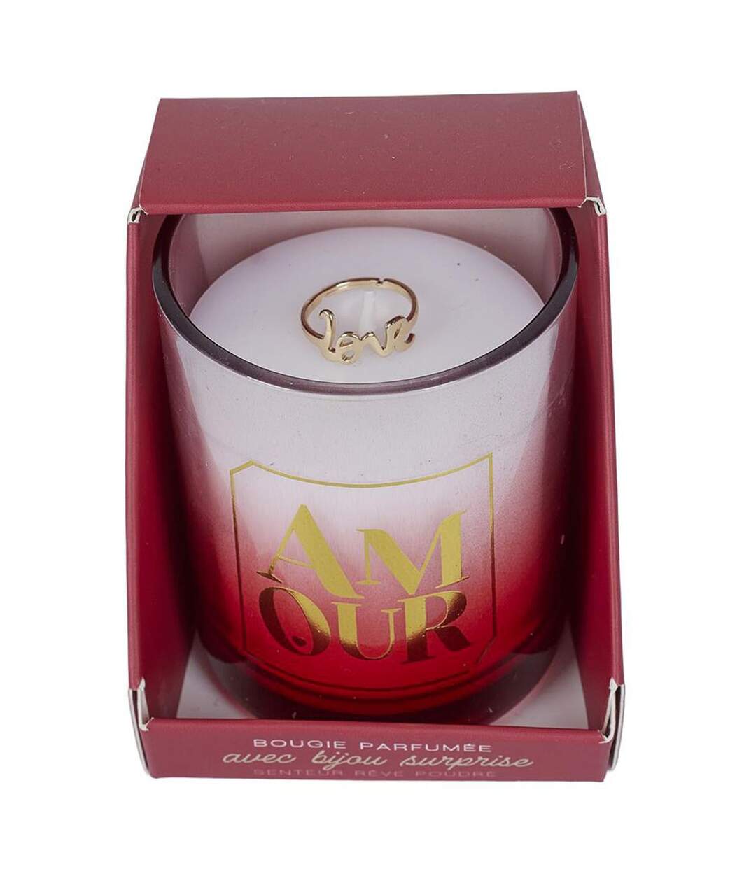 Bougie Parfumée Bijou Surprise Amour 110g Rêve Poudré-1