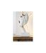 Statuette Déco Visage Papillons 54cm Blanc