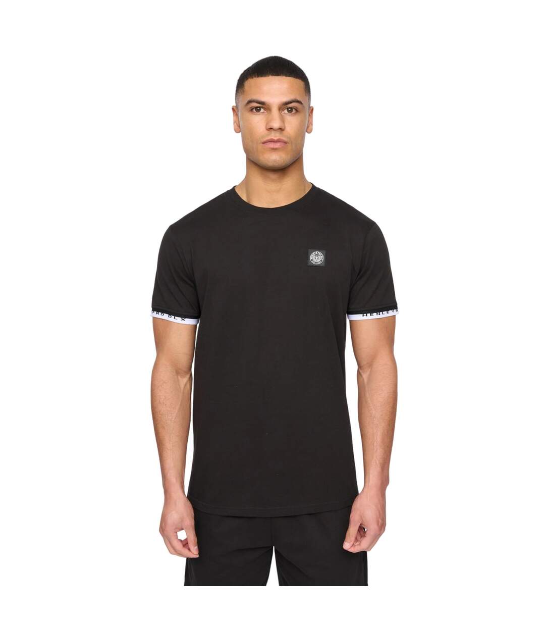 Ensemble t-shirt et short henjaque homme noir Henleys-1