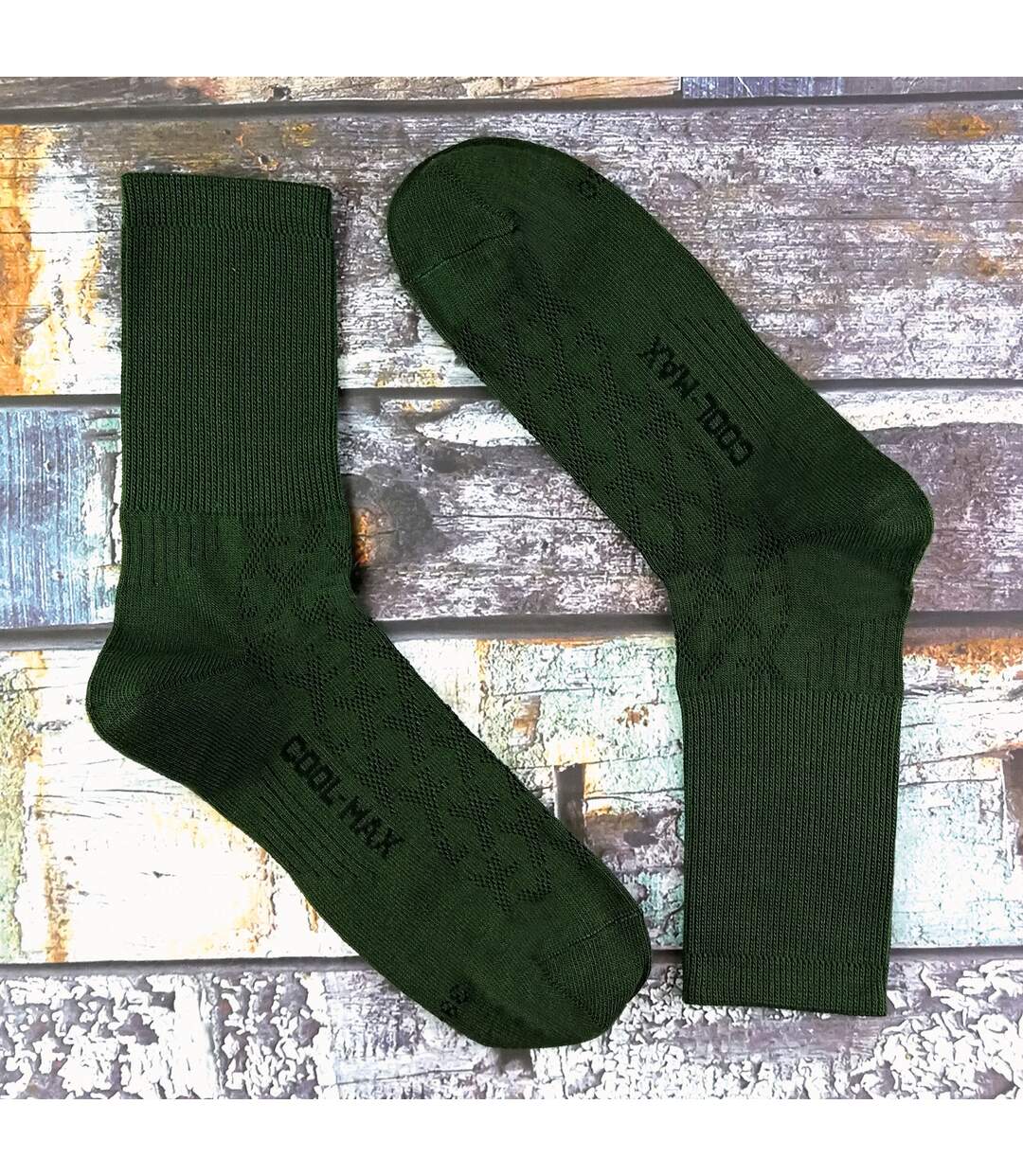 2 Paires Chaussettes Homme Coolmax pour Randonnée-3