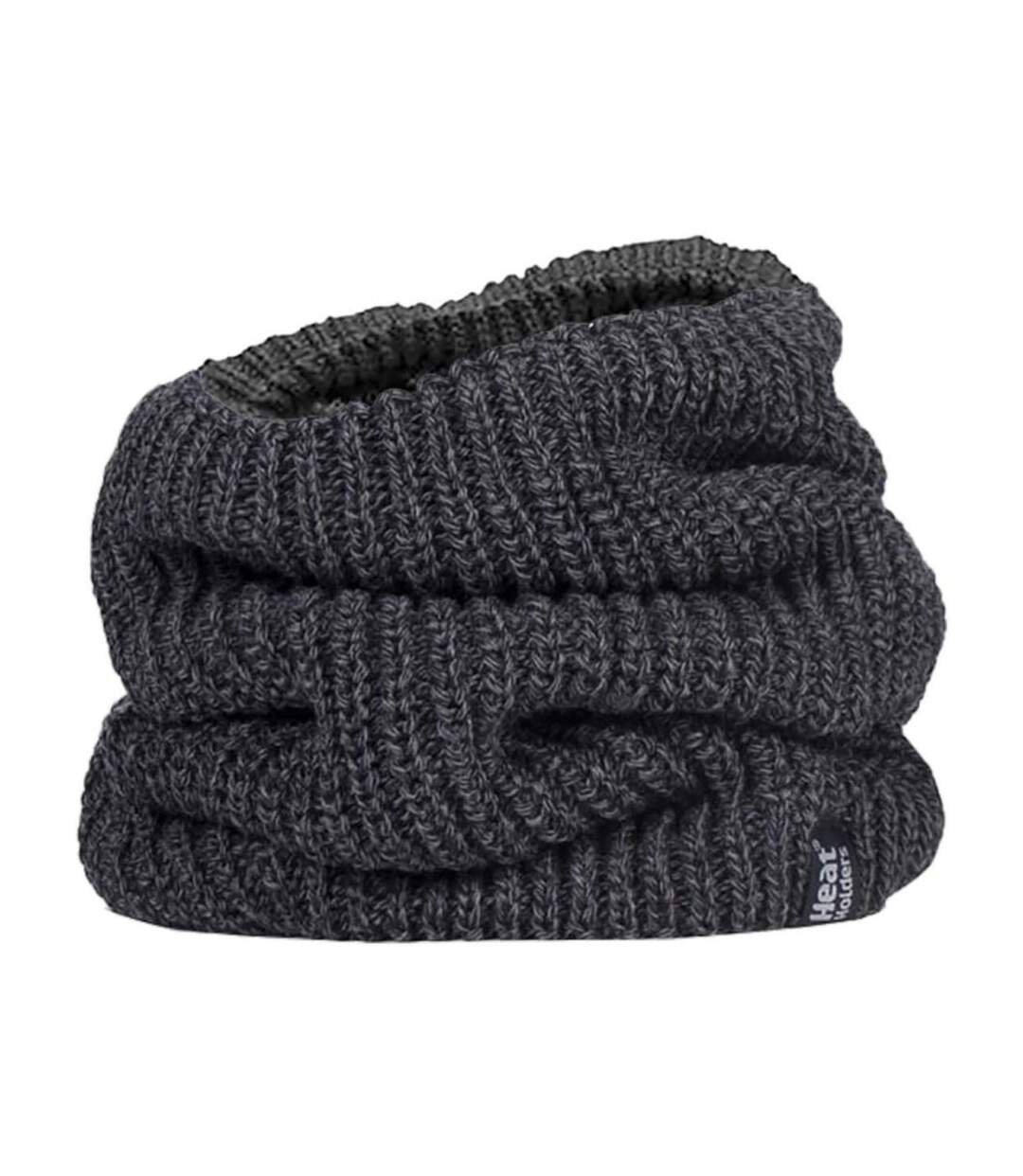 Cache-Cou Homme Épais Tricot avec Doublé Polaire-1