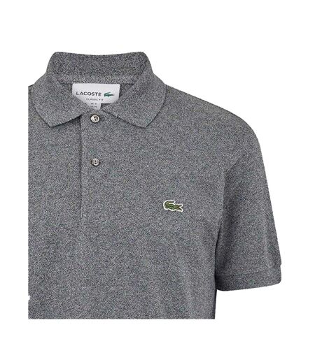 Mens Classic Short-sleeved Polo Shirt Eclipse Grey Lacoste