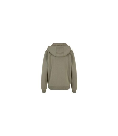 Sweat À Capuche Duveteux Femmes/ladies Olive Pâle Build Your Brand