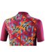 Womens/ladies Half Zip Loose Fit Jersey Purple Bicycle Line-4
