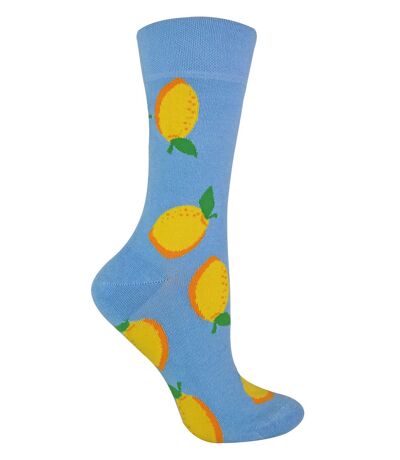 Ladies Cotton Quirky Novelty Design Fruit Socks