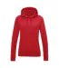 Sweat À Capuche College Femme Rouge Feu Awdis-1