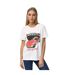 T-shirt Motif/style Contrasté Femme Blanc Cassé X-1