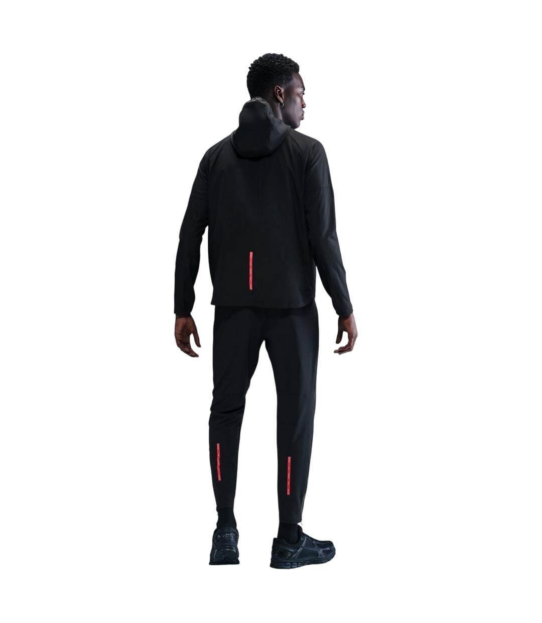 Veste Motif/style Swoosh City Run Homme Noir Rouge Nike-2
