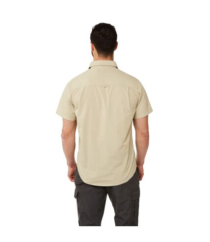 Craghoppers Mens Kiwi Short-Sleeved Shirt (Oatmeal Grey)