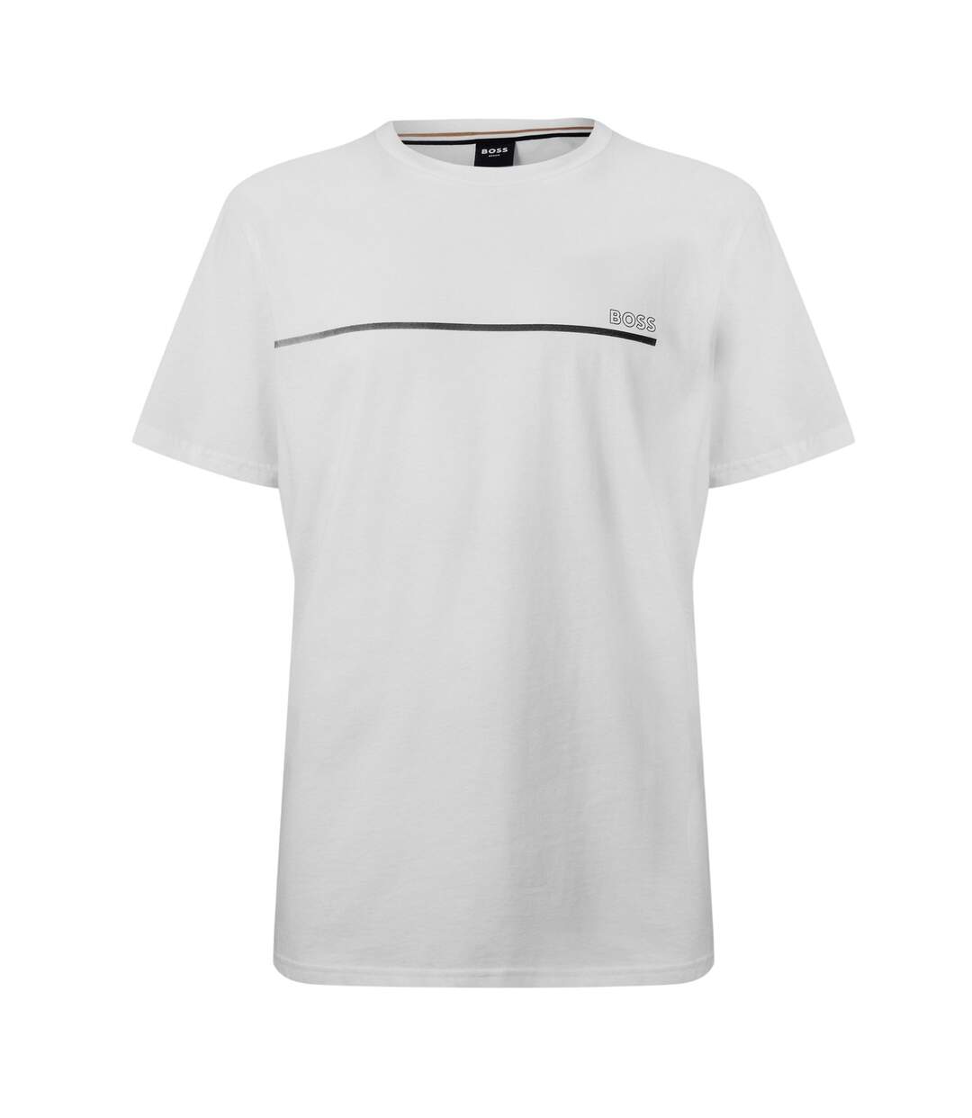 T-shirt Motif/style Logo Homme Blanc Boss-1