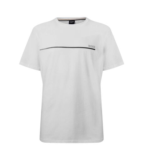 T-shirt Motif/style Logo Homme Blanc Boss
