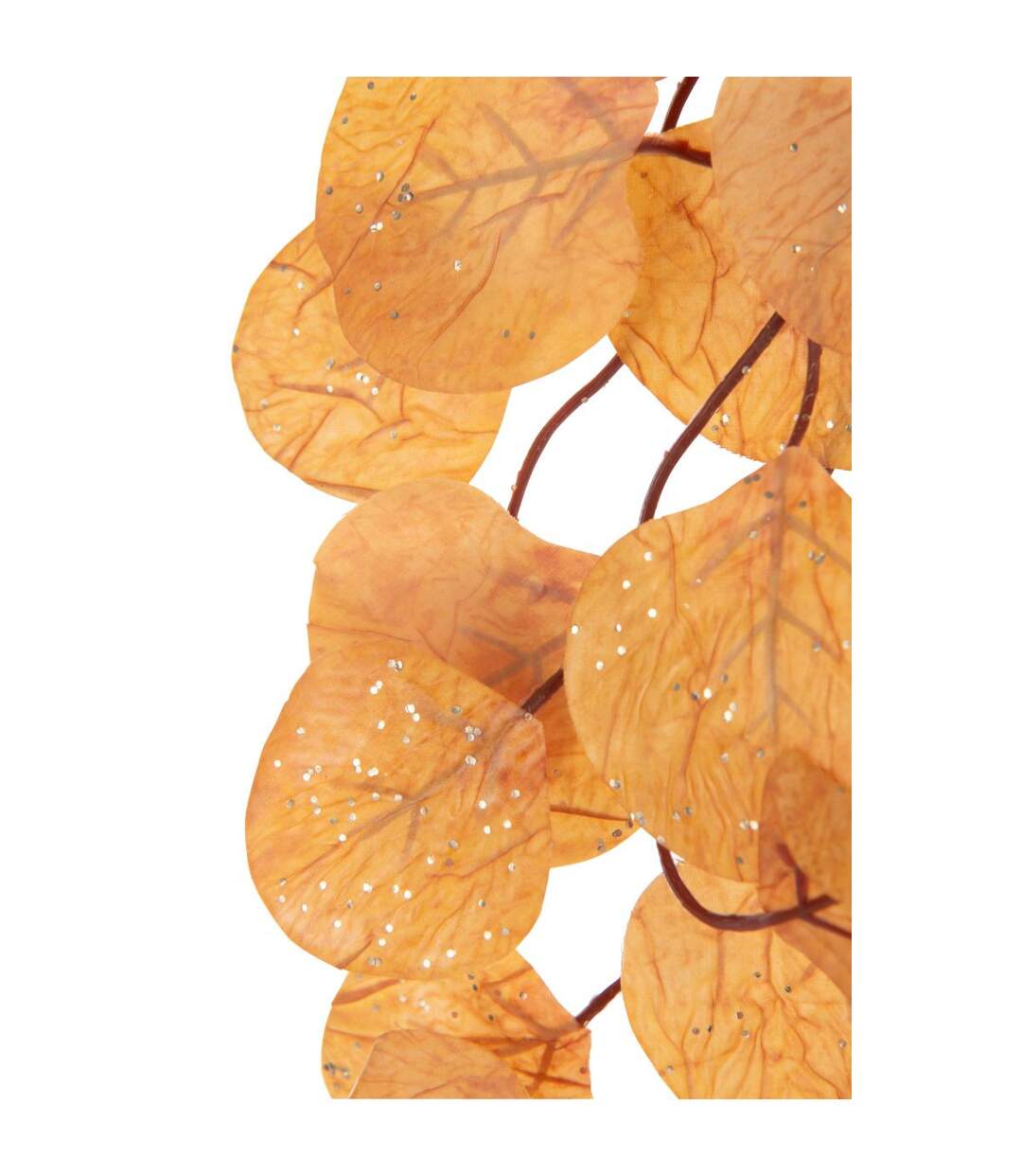 Guirlande de Feuilles Paillettes 165cm Rouille-2