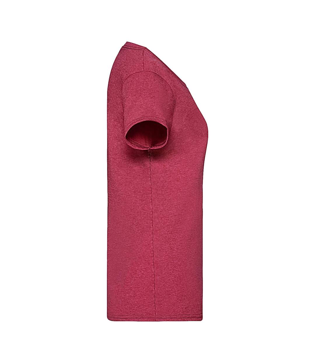 T-shirt Valueweight Femme Rouge Chiné Fruit Of The Loom-3