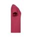 T-shirt Valueweight Femme Rouge Chiné Fruit Of The Loom-3