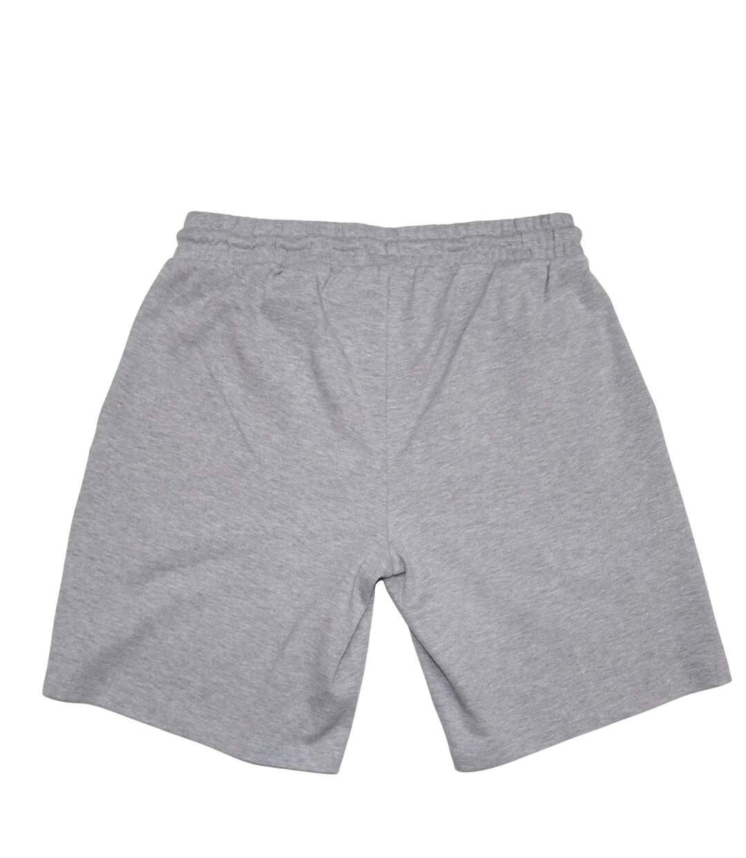 Mens Fleece Plain Sweat Shorts Grey Aquascutum-3