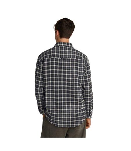 Mens Badge Flannel Pocket Shirt Black Tommy Jeans