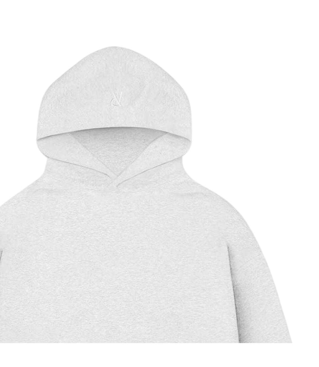 Mens Initial Pullover Hoodie Ice Grey Marl Represent-3