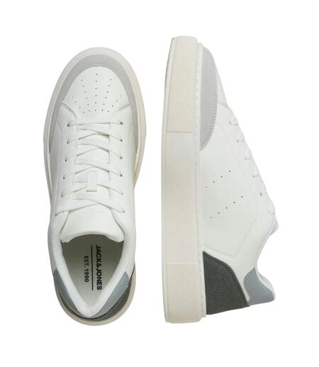 Mens Aspire Court Trainers White Vapour Blue Castle Rock Jack And Jones
