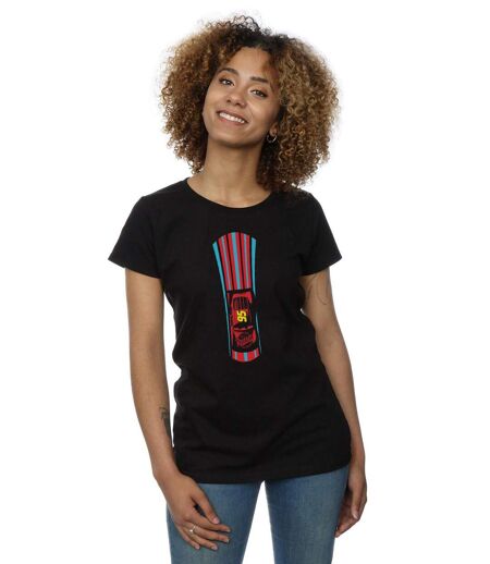 Disney - T-shirt CARS LIGHTNING MCQUEEN STRIPES - Femme (Noir) - UTBI13738