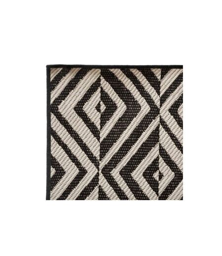 Tapis Déco Imprimé Colyn 150x230cm Noir & Blanc