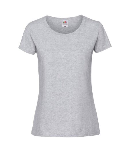 T-shirt Iconic Premium Femme Gris Fruit Of The Loom