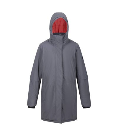 Regatta Womens/Ladies Yewbank III Waterproof Jacket (Seal Grey/Mineral Red) - UTRG9445