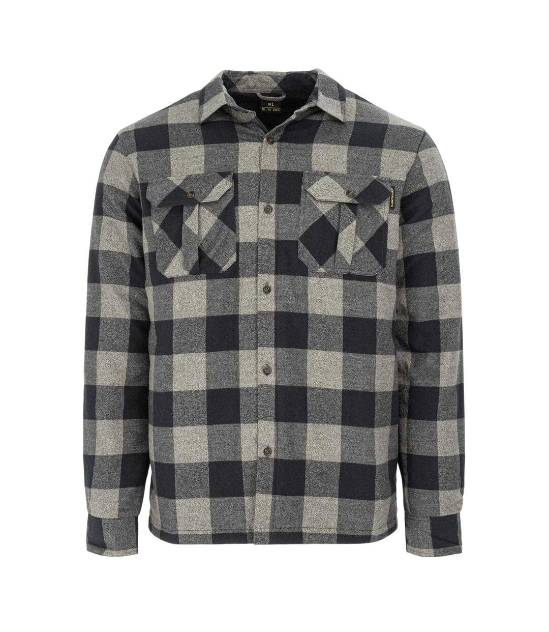 Chemise Motif/style À Carreaux Lumber Homme Gris Noir Dunlop-1