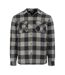 Chemise Motif/style À Carreaux Lumber Homme Gris Noir Dunlop-1