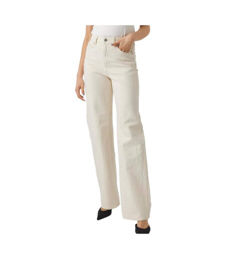 Jean large blanc femme vero moda tessa - w31-l34