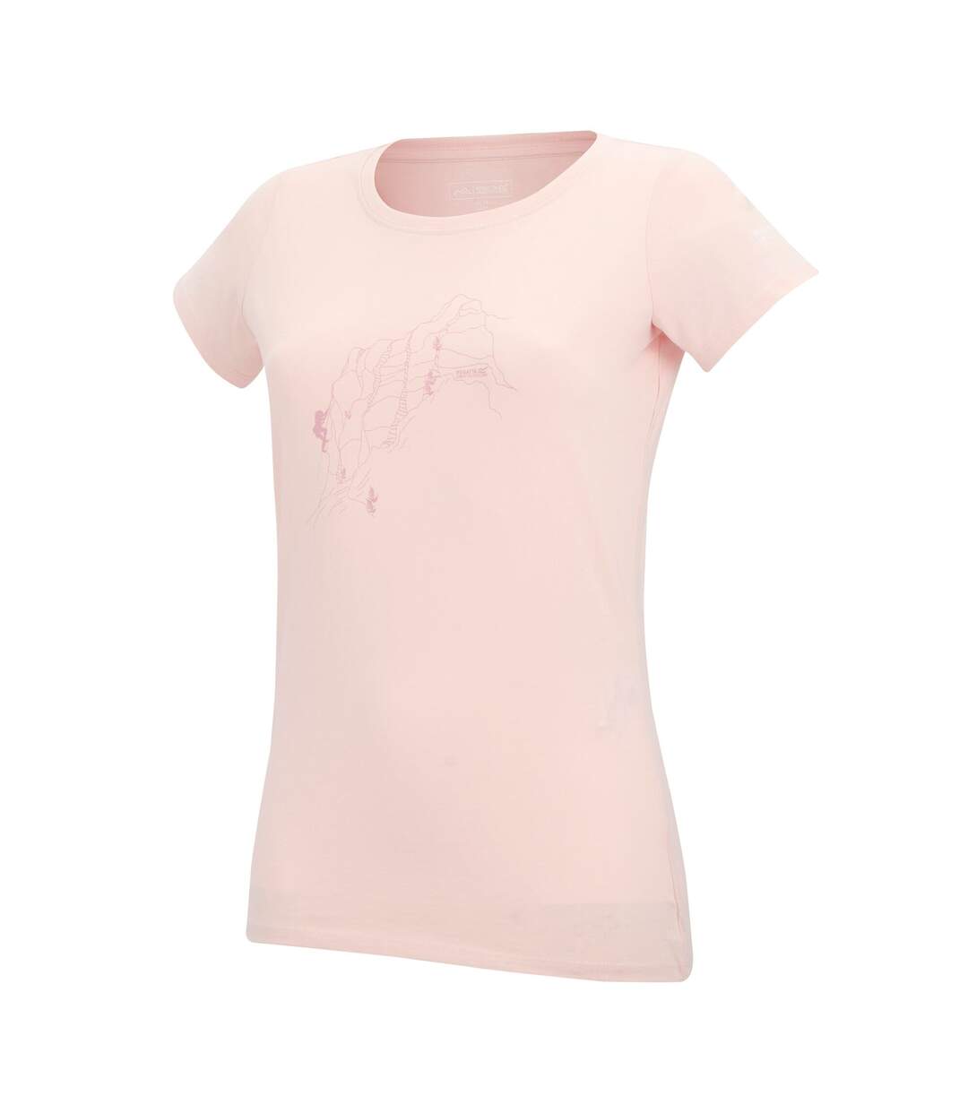 Womens/ladies Breezed Line Art T-shirt Pink Haze Regatta-3