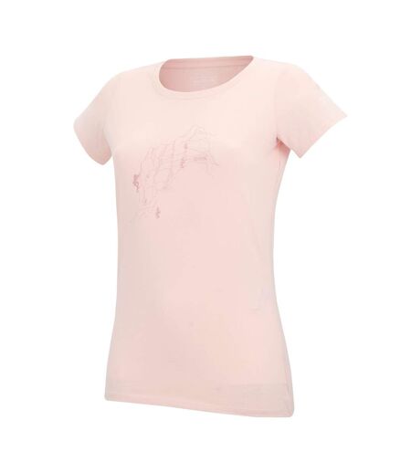 Womens/ladies Breezed Line Art T-shirt Pink Haze Regatta
