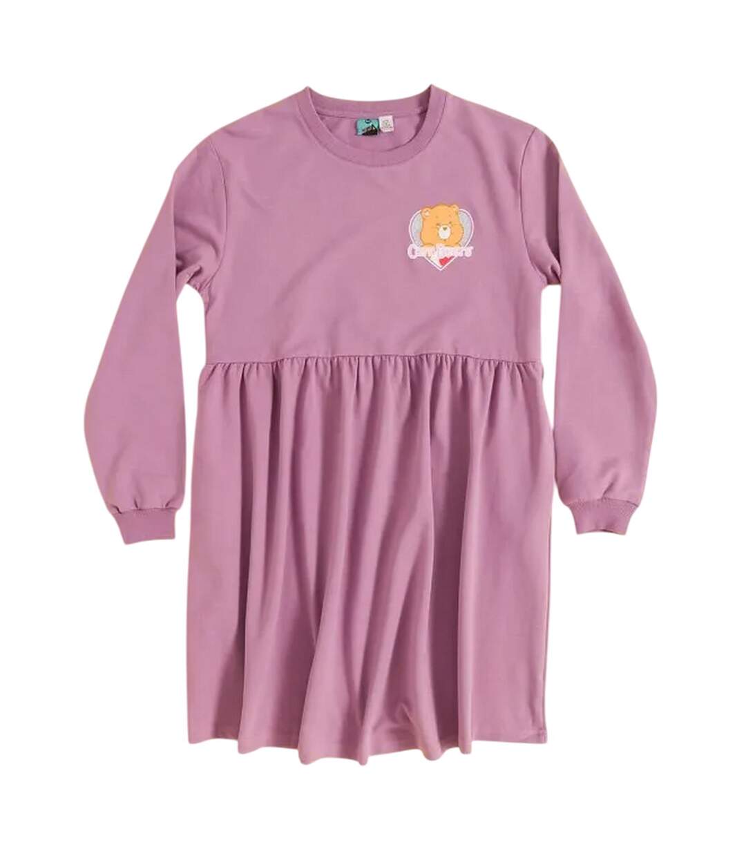 Robe Motif/style Cœur Pailleté Femme Violet Clair Care Bears-2