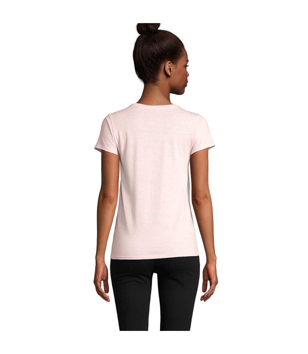 T-shirt Crusader Femme Rose Chiné SOLS-2