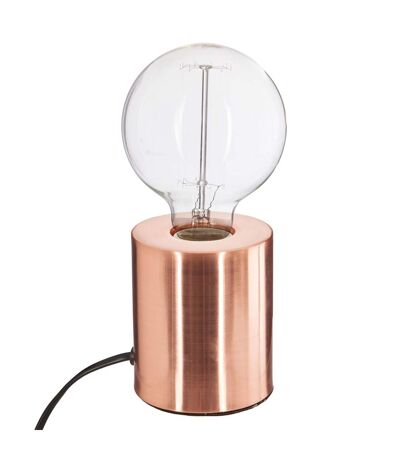 Lampe à poser en fer Ampoule - H. 10,5 cm - Couleur cuivre