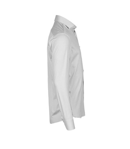 Tee Jays Mens Stretch Long-Sleeved Active Shirt (White) - UTPC6834